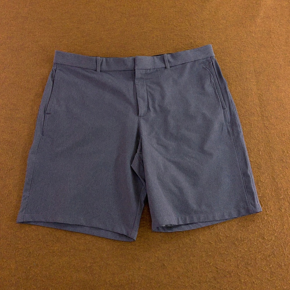 Nike Mens 40 Blue Gray Dri-FIT Standard Fit Golf Shorts